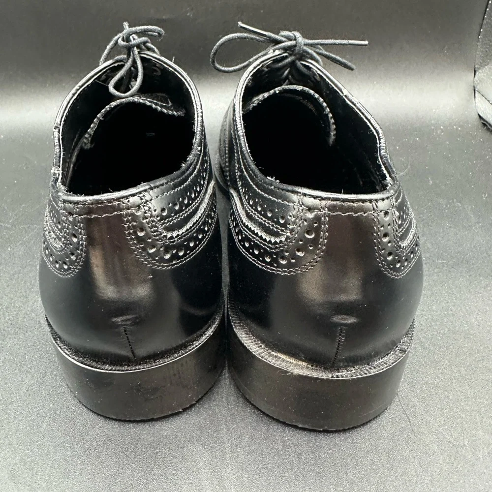 FLORSHEIM Men's Lexington Wing-Tip Oxford size 9 EEE Black Leather